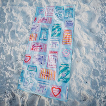 Load image into Gallery viewer, Katydid Reversible Beach Towel Traveling Matches