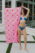 Load image into Gallery viewer, Katydid Reversible Beach Towel Lobster