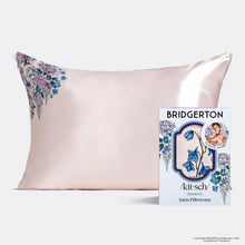 Load image into Gallery viewer, Bridgerton X Kitsch Satin Pillowcase in Wisteria