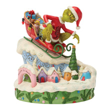 Load image into Gallery viewer, Grinch on Small Sled Figurine 6018956