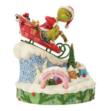 Load image into Gallery viewer, Grinch on Small Sled Figurine 6018956