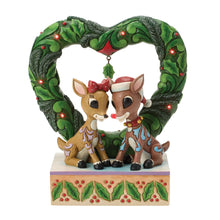 Load image into Gallery viewer, Rudolph &amp;Clarice Heart Wreathe 6019107