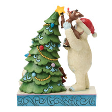 Load image into Gallery viewer, Bumble Holding Rudolph by Tree 6019109
