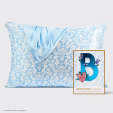 Load image into Gallery viewer, Kitsch X Bridgerton Satin Pillowcase / Toile De Blue