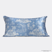 Load image into Gallery viewer, Bridgerton X Kitsch Satin Pillowcase in Garden Toile - King