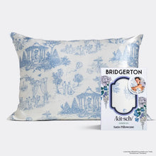 Load image into Gallery viewer, Bridgerton X Kitsch Satin Pillowcase in Garden Toile