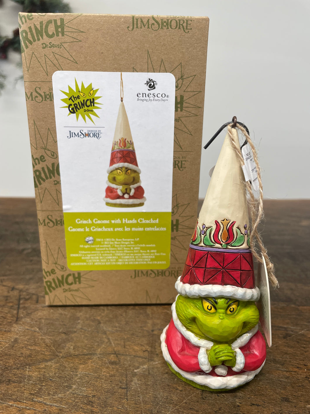 Ornament— grinch with hands clenched