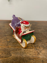 Load image into Gallery viewer, Ornament — twas the night, Santa in sleigh