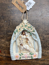 Load image into Gallery viewer, Ornament - 2023 white woodland nativity