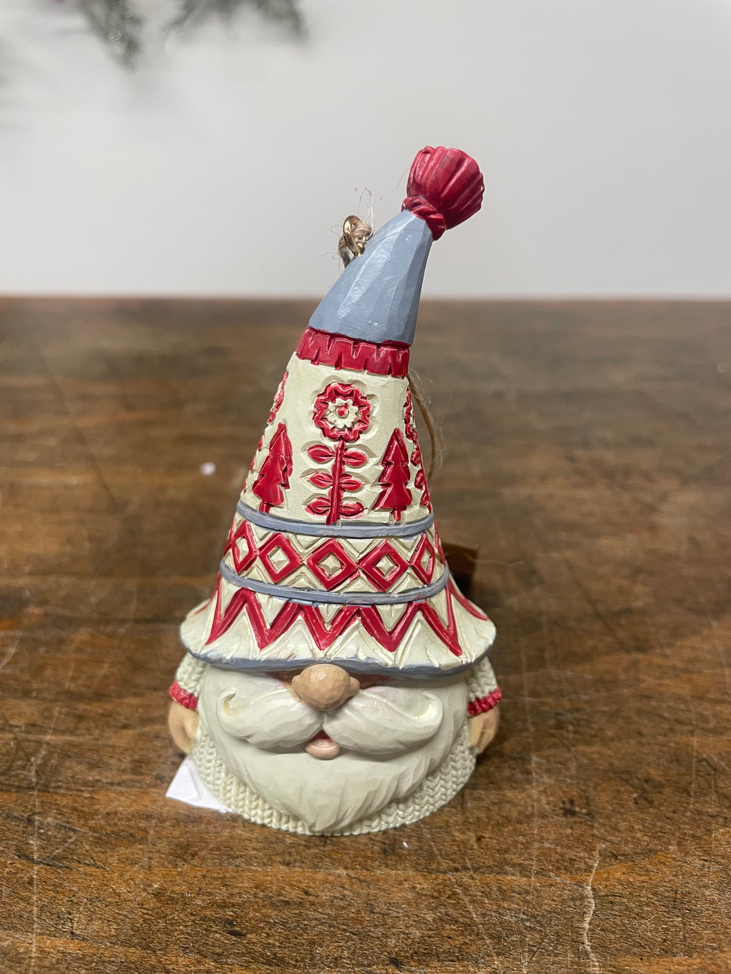 Ornament, Nordic Noel Gnome in white sweater