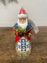 Load image into Gallery viewer, Ornament Santa with holly