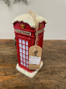 Ornament telephone booth