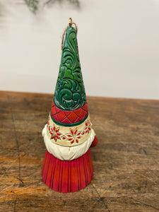 Ornament gnome holding wreath