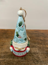 Load image into Gallery viewer, Ornament winter wonderland gnome wearing earmuffs