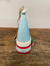 Load image into Gallery viewer, Ornament winter wonderland gnome wearing earmuffs