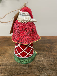 Ornament caroling song Santa