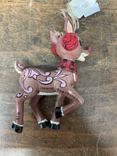 Load image into Gallery viewer, Ornament Rudolph with earmuffs