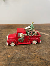 Load image into Gallery viewer, ornament Rudolph in truck with friends