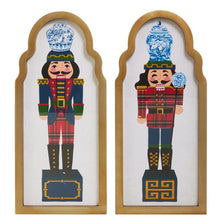 Load image into Gallery viewer, Nutcracker framed wall art set of 2 15.75”