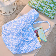 Load image into Gallery viewer, Laura Park Aspen Chambray Terry Beach Tote
