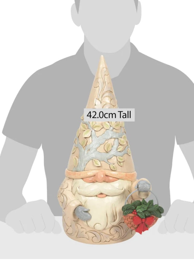 Season gnome statue with 4 baskets