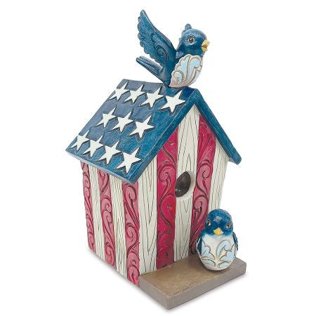 Patriotic birdhouse