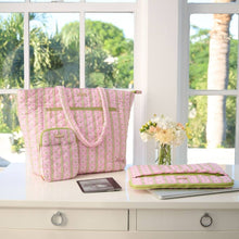 Load image into Gallery viewer, Laura Park Rosemary Stripe Quilted Tote Bag