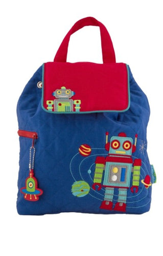 Stephen Joseph Quilted Robot Backpack
