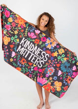 Load image into Gallery viewer, Natural Life Microfiber Kindness Matters Beach Towel