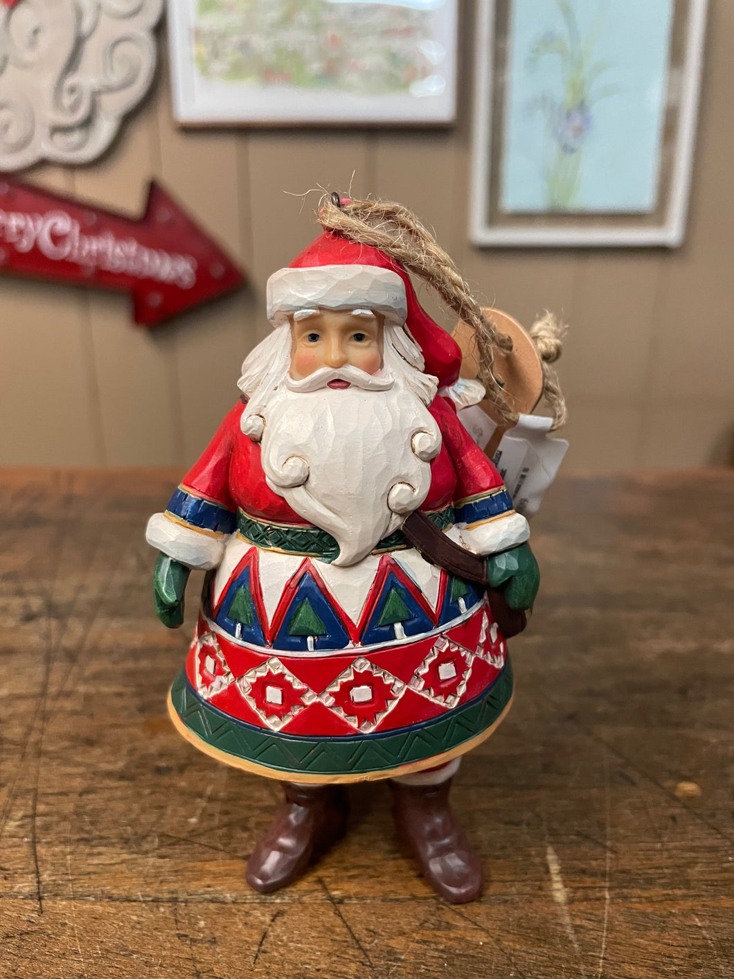 Jim shore, Lapland Santa ornament