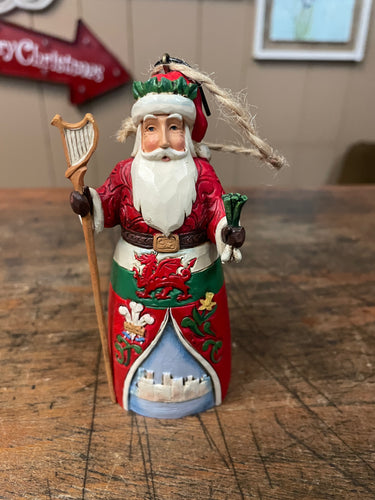Jim shore Wales Santa ornament