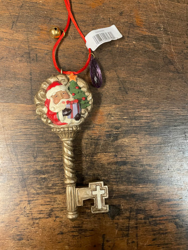 Jim shore legends of Christmas, Santa’s key ornament