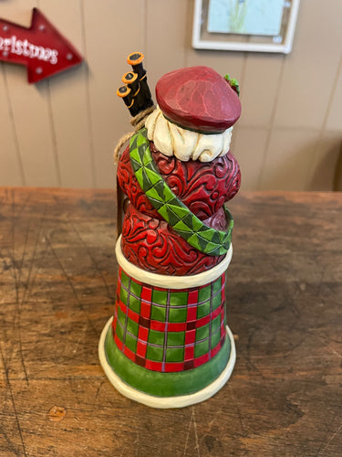 Jim shore Scottish Santa