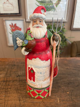 Load image into Gallery viewer, Jim shore Country living Santa with farm scene