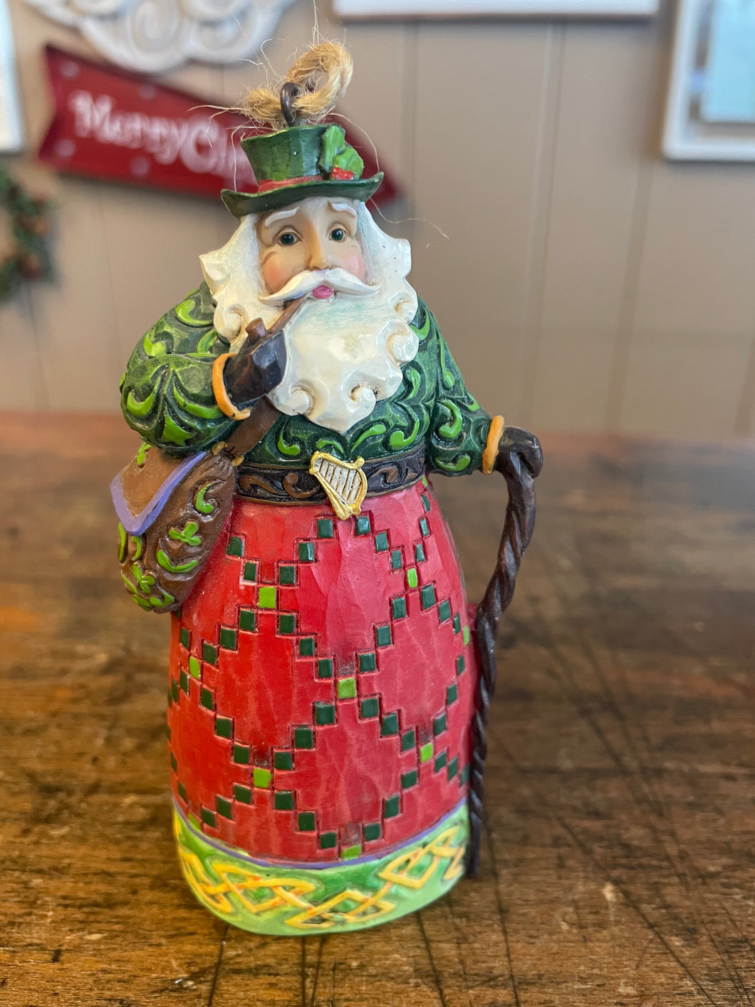 Jim shore, Ireland, Santa ornament