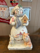 Load image into Gallery viewer, Jim Shore snowman and friends statue