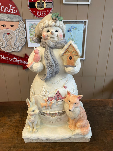 Jim Shore snowman and friends statue