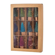 Load image into Gallery viewer, RAZ Imports 4115567 Mini Bottle Brush Trees, Set of 12