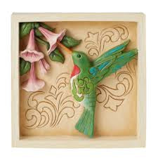 Jim shore hummingbird, decorative plaque