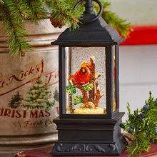 Load image into Gallery viewer, 9.5 Inch Lighted Cardinal Glitter Water Lantern Battery Operated - 3700784