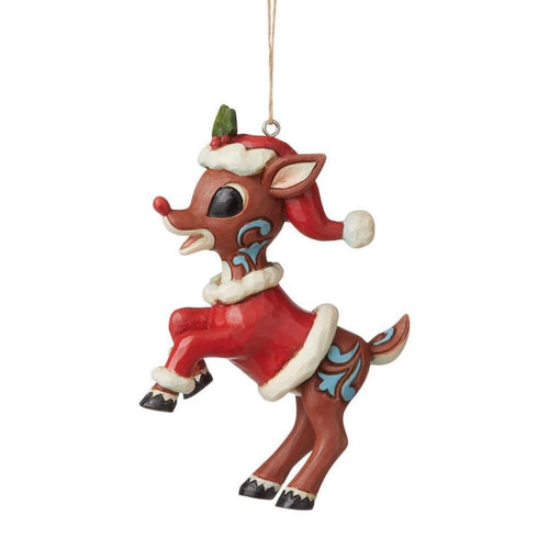 Jim shore  Rudolph in Santa Suit Ornament