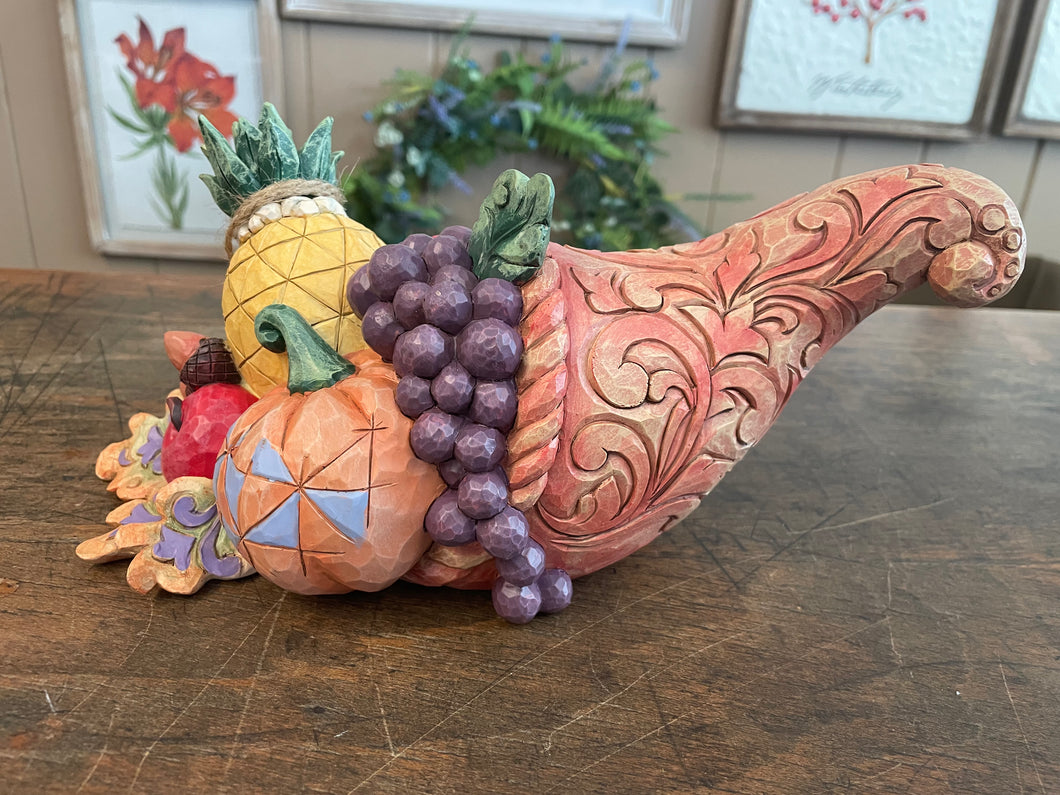 Jim shore harvest cornucopia