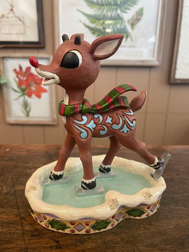 Jim Shore Rudolph Ice Skating