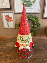 Load image into Gallery viewer, Jim shore Naughty/Nice Two-Sided Gnome