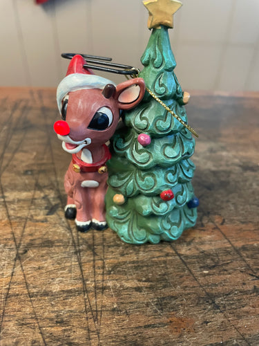 Jim shore light up nose Rudolph ornament