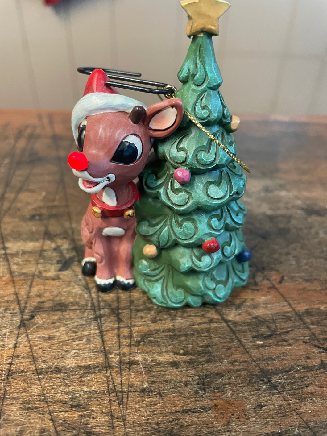 Jim shore light up nose Rudolph ornament