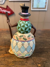 Load image into Gallery viewer, Jim shore snowman with broom ornament