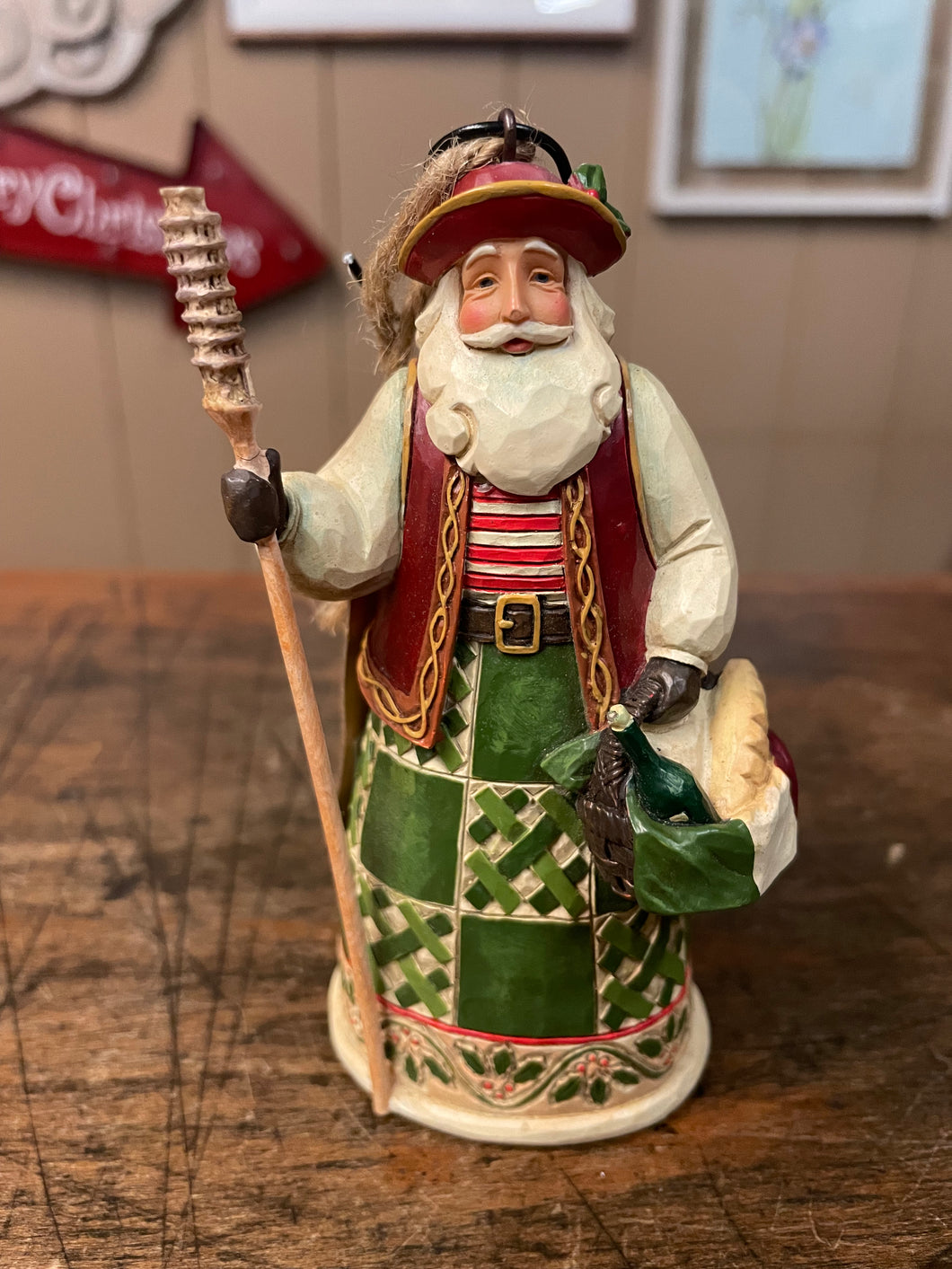 Jim shore, Italian, Santa ornament