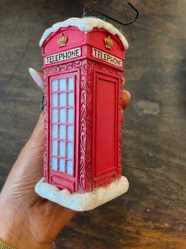 Jim shore telephone booth ornament