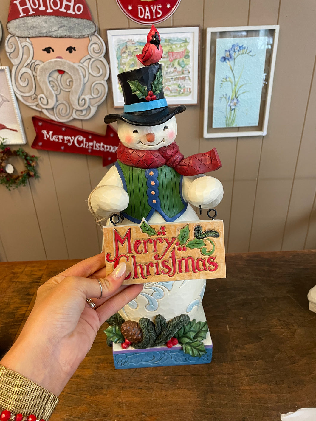 Jim shore snowman statue